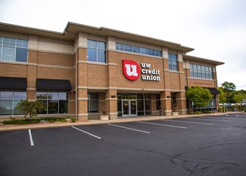 UW Credit Union located at 3750 University Ave, serves members from around WI.