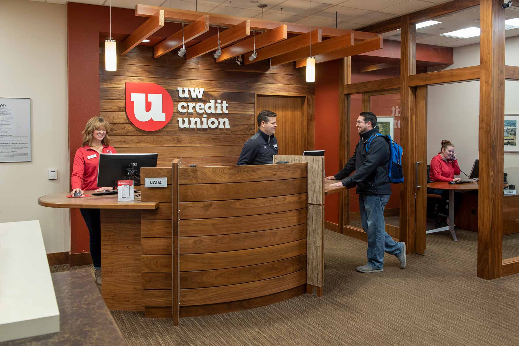The UW Credit Union branch located on the University of Wisconsin La Crosse campus.